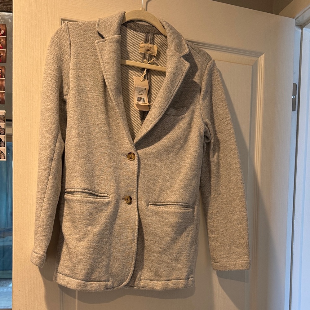 Faherty Inlet Blazer in Light Grey